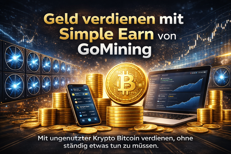 GoMining Simple Earn im Check – Mit ungenutzter Krypto Bitcoin verdienen, ohne ständig etwas tun zu müssen